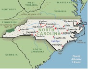 Map of North Carolina